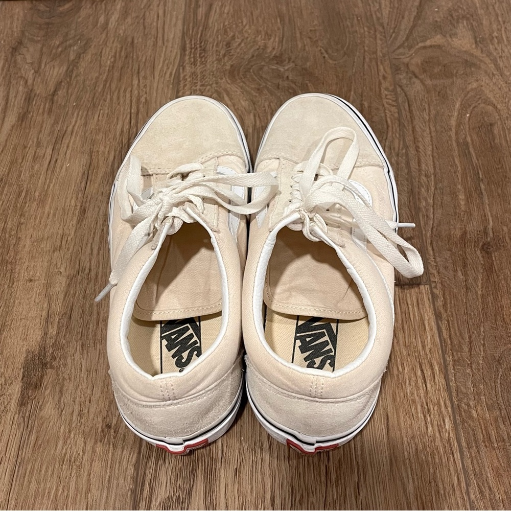 Vans Creme Suede Old Skool Sneakers - Picture 6 of 13